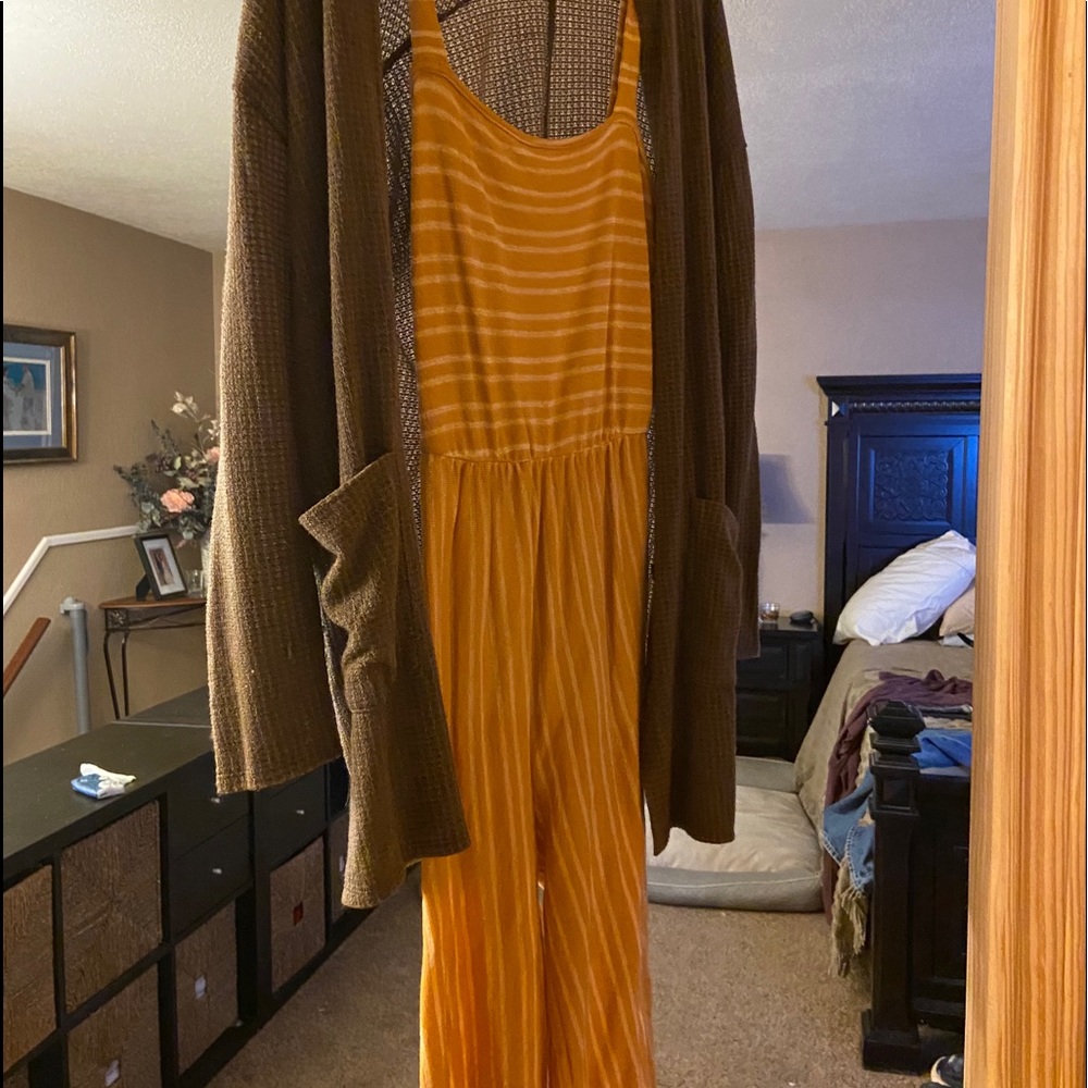 Jumpsuit and sweater
